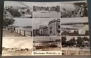 RPPC  Germany Wiesbaden-Biebrich multiview