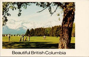 Beautiful British Columbia Golf Course Kootenays BC QSL Radio Postcard F91