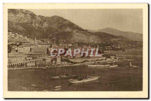 Old Postcard Monte Carlo Generale View from Monaco