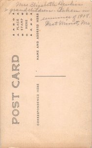 J71/ West Minot Maine RPPC Postcard c1910 Grandma Devlin Children 310