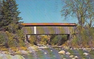 Covered Bridge At Jeffersonville Vermont 1962