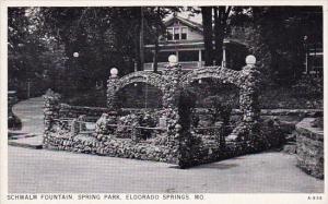 Schwalm Fountain Spring Park Eldorado Springs Missouri