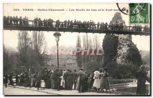 Paris - 19 - Buttes Chaumont - The Banks Lake - Old Postcard