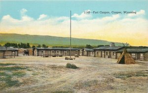 Postcard Wyoming Casper Fort Caspar#1148 Sanborn 1930s 23-10779