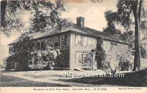 Residence of Miss Alice Baker - Deerfield, MA