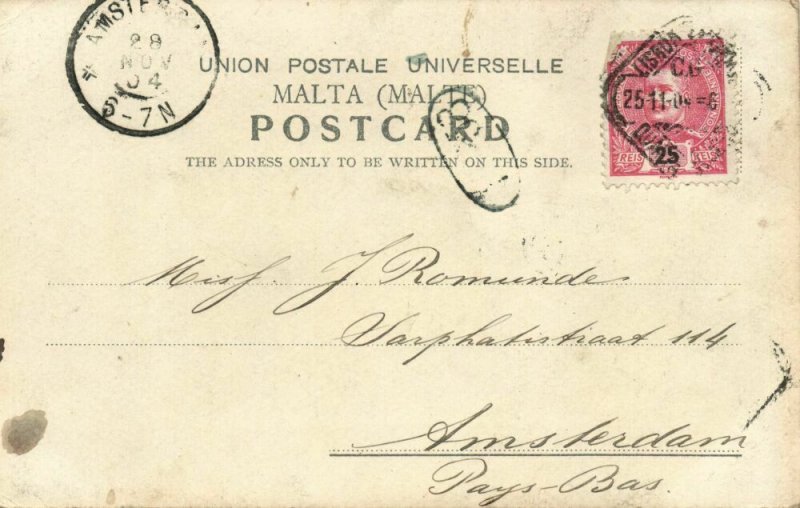 malta, VALLETTA, The Governor's Palace (1904) Postcard