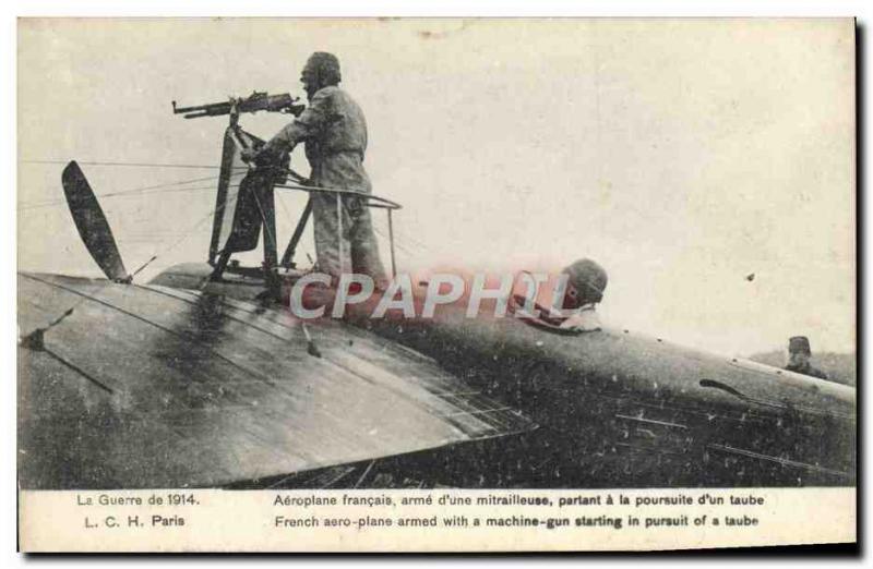 Old Postcard Army Aviation Jet Airplane french