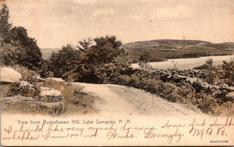 New Hampshire Lake Sunapee View From Burkehaven Hill 1907