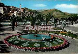 Postcard Modern Ventimiglia Old City View taken Gardens