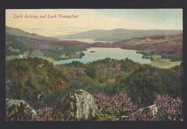 Scotland Loch Achray Loch Vennachar Stirling Trossachs Vtg Valentines Postcard