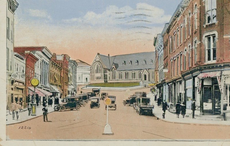 Postcard Early View of Main Street in Ossining, NY.  L3