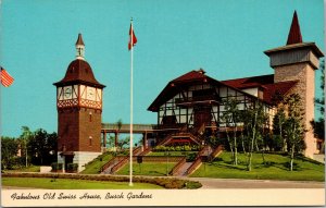 Vtg 1960s Old Swiss House Busch Gardens Tampa Florida FL Unused Postcard