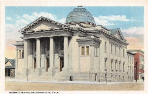 C49/ Oklahoma City Ok Postcard c1910 Masonic Temple Building