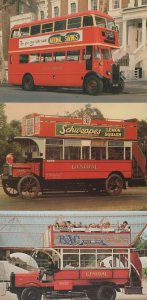 RAC Shepherds Bush Schweppes Lemonade Post Office 3x Bus Postcard s