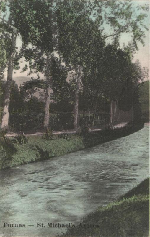 portugal, Azores Acores, SAÕ MIGUEL, FURNAS, Street Scene (1910s)