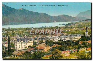 CARTE Postale Old Aix les Bains General View and Lake Bourget