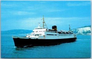 Ship Koningin Fabiola Dover Ferry Passenger Ship Postcard