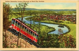 Incline Ascending Lookout Mountain to Rock City Gardens Tennessee postcard