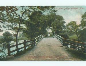 Unused Pre-1907 OLD NORTH BRIDGE Concord Massachusetts MA n5500