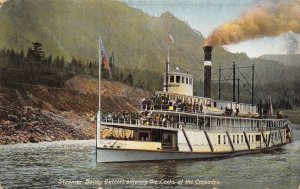 Steamer Bailey Gatzert Cascades Locks Oregon 1910c postcard