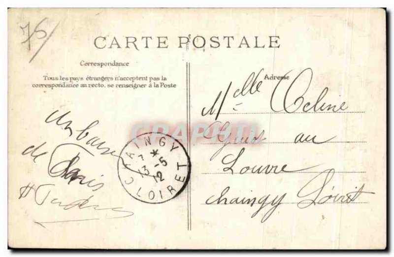 Old Postcard Paris Get a Kiss Fluer