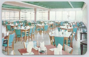 Key West Florida~A & B Lobster House Dining Room~Vintage Postcard