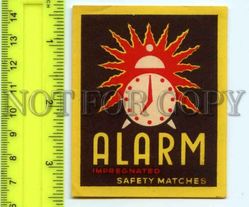 500249 ALARM Vintage match label