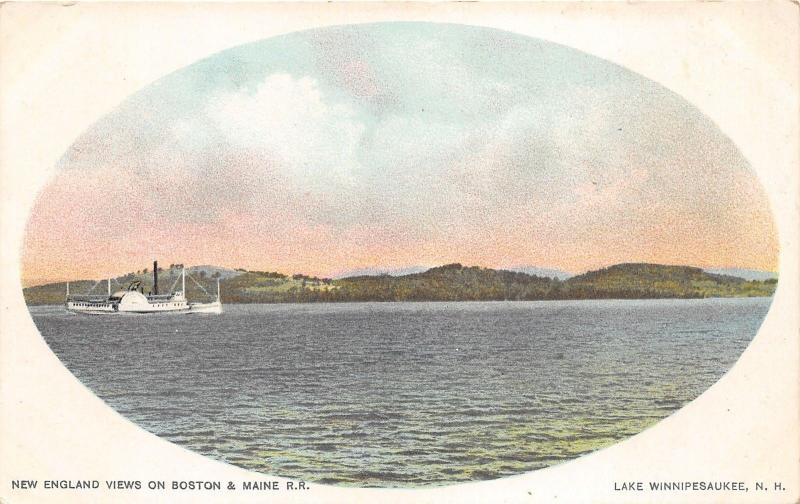 New Hampshire~New England Views on Boston & Maine RR~Lake Winnepesaukee~c1905