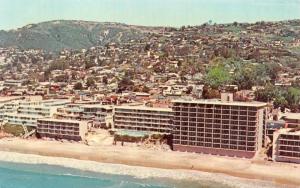 LAGUNA BEACH, CA California  SURF & SAND HOTEL~Bird's Eye View  Chrome Postcard
