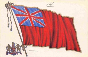 Red Ensign British Flag Merchant Navy UK 1905c postcard