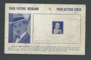 1927 Fortune Telling Card Your Future Husband & Baby