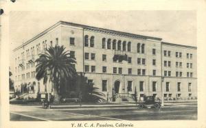 Artvue Autos 1931 San Gabriel California YMCA Pasadena Postcard 7710