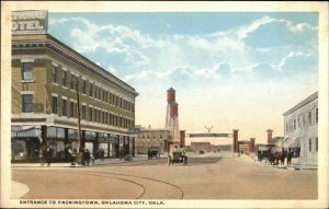Oklahoma City OK Packington Entrance c1920 Postcard