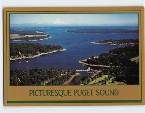 Postcard Picturesque Puget Sound, Washington, USA