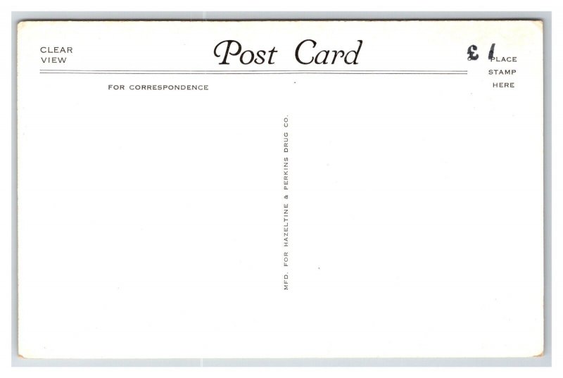 Post Office Building Grand Rapids Michigan MI UNP B&W Clear View WB Postcard E19