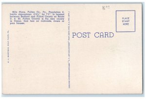 c1930's Smallest US Post Office Bills Place Pennsylvania PA Lincoln Hwy Postcard