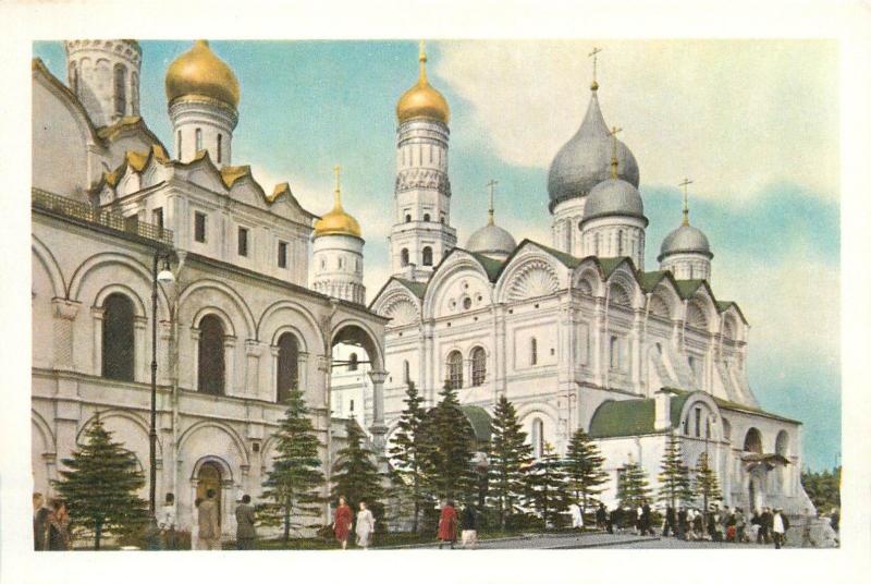 Russia Moscow Blagoveshchensky and Arkhangelsky cathedrals