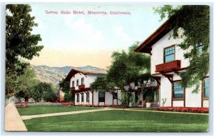 MONROVIA, CA California ~.'LEVEN OAKS HOTEL  1913 Los Angeles County Postcard