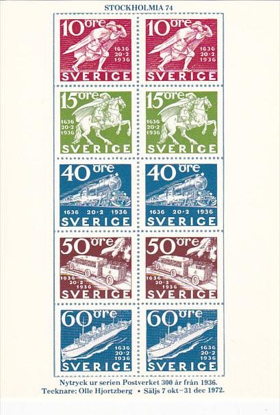 Stamps Of Sweden 1972 Booklet Issue The Swedish Post Office