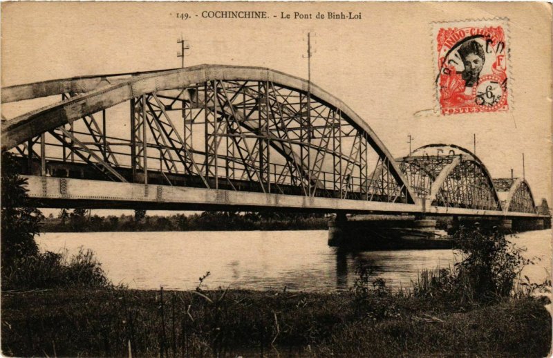 CPA AK INDOCHINA Cochinchine Le Pont de Binh-Loi VIETNAM (957541)