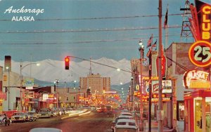 ANCHORAGE ALASKA CHUGACH MOUNTAINS POSTCARD (1970)