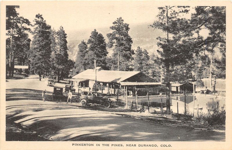 H38/ Durango Colorado Postcard c1910 Pinkerton In The Pines Pool  1