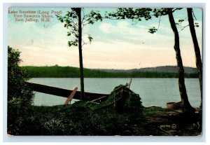 Lake Sunshine Long Pond From Sawyers Shore East Jaffrey Bradford NH Postcard