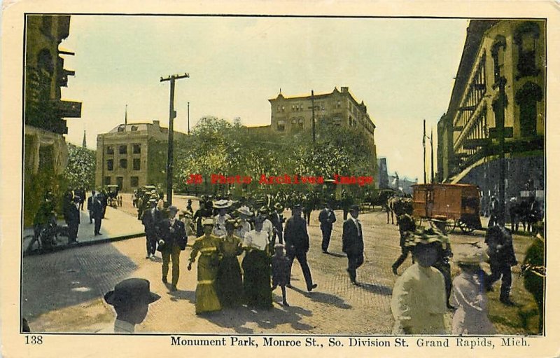 8 Postcards, Grand Rapids, Michigan, Various Street Scenes