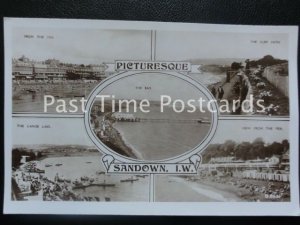 Old RP Picturesque SANDOWN, I.O.W. Multiview - ALL IMAGES SHOWN