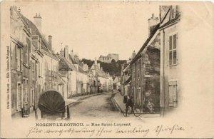 CPA NOGENT-le-ROTROU-Rue St-Laurent (28640)