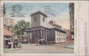 Advertising Postcard Boston Rubber Shoe Co King's Chapel Boston MA