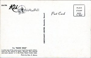 Postcard Hawaii - The Blow Hole on windward Oahu Koko Head Crater area