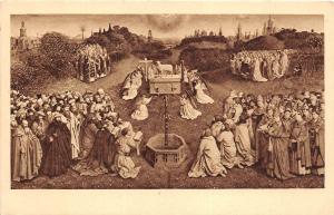 BF34894 hubert et jan van eyck l adoration de l a  painting  art front/back scan