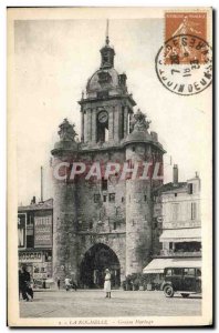 Old Postcard La Rochelle Grose Clock